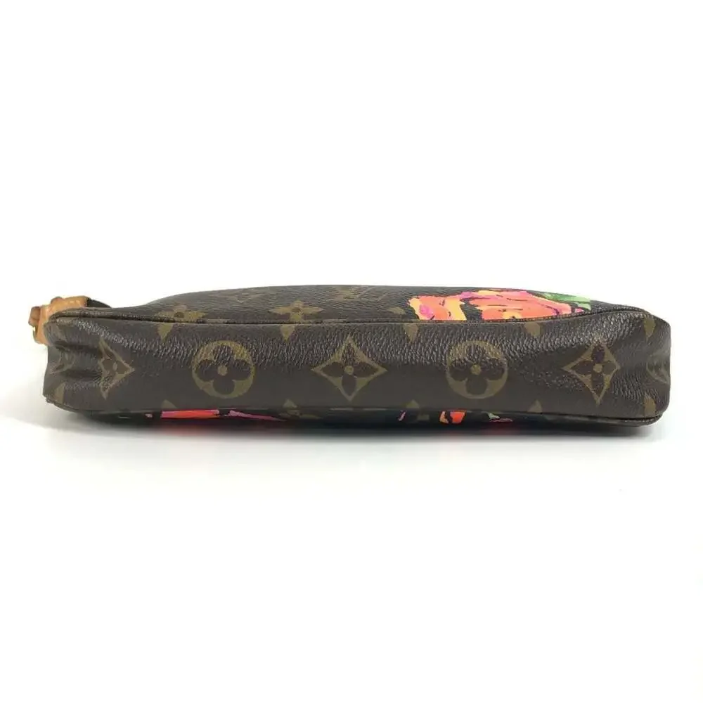 LOUIS VUITTON Brown Monogram Canvas Pochette Shoulder Bag